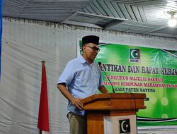 Bupati Wan Siswandi hadiri Pelantikan Pengurus KAHMI Natuna periode 2022-2027