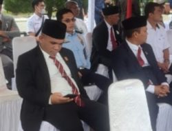 Ketua Komisi I DPRD Natuna Hadiri Upacara HUT TNI ke-77 di Pantai Piwang