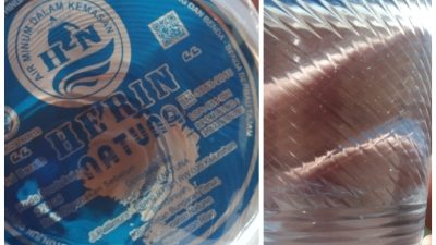 Ada “Kotoran” Didalam Air Minum Kemasan Herin, Pemilik Mengaku Kecolongan