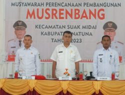 Buka Musrenbang Kecamatan Suak Midai, Bupati Natuna Sampaikan Prioritas Pembangunan