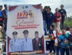 Peringati HPN 2023, PJN Gelar Bagi Sembako dan Goro di Kota Apung, Sedanau