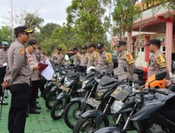 Kapolres Natuna Lakukan Pengecekan Terhadap Ranmor Dinas