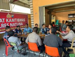 Melalui Jum’at Curhat, Polres Natuna Sosialisasikan Pencegahan Karhutla dan Pengenalan Polisi RW