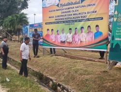 Gelar Halal Bihalal, Pengurus IWKN Pasang Baliho Besar di Pantai Piwang Ranai