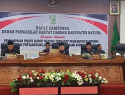 Bupati Natuna Sampaikan LKPJ, Berikut Realisasi Anggaran dan Silpa Tahun 2022