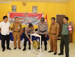 Polres Natuna, Launching Desa Kelanga Sebagai Kampung Bebas Narkoba