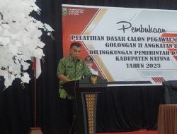 Bupati Natuna Buka Diklat Dasar CPNS Golongan II Angkatan 2 Tahun Anggaran 2023