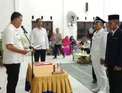 Kunker ke Serasan, Bupati Natuna Lantik Kades Pangkalan PAW