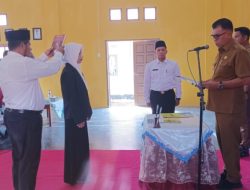 Lantik Anggota BPD Desa Ceruk, Bupati Natuna : Jalankan Pemerintah Desa Sesuai Udang-undang Yang Berlaku