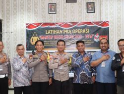 Polres Natuna Latihan Pra Operasi Mantap Brata Seligi 2023-2024 untuk Menjaga Kelancaran Pemilu