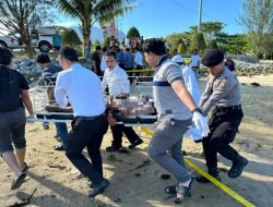 Penemuan Mayat, Polres Natuna Gerak Cepat ke Lokasi Penemuan Mayat di Pantai Piwang Ranai