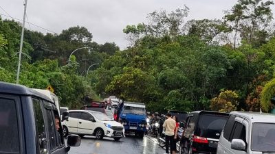 Jalan Perbatasan Wacopek Menuju Tanjungpinang – Bintan Mengalami Kebanjiran