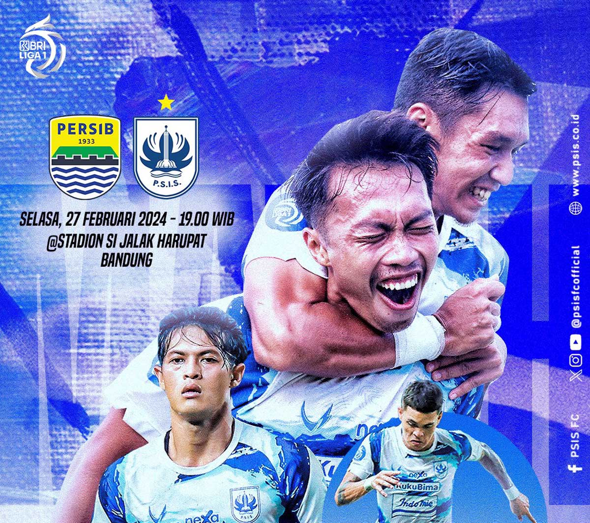 Jadwal BRI Liga 1: Persib vs PSIS, Duel Papan Atas