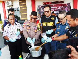 Polres Bintan Musnahkan 1 Kg Sabu