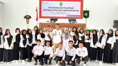 Lantik Pengurus Forum Anak Periode 2024-2025, Bupati Natuna Sampaikan Beberapa Pesan