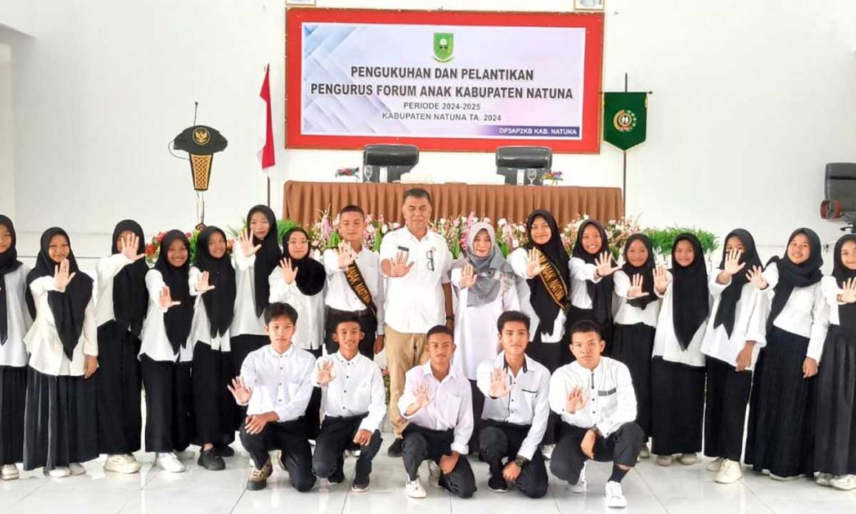 Lantik Pengurus Forum Anak Periode 2024-2025, Bupati Natuna Sampaikan Beberapa Pesan