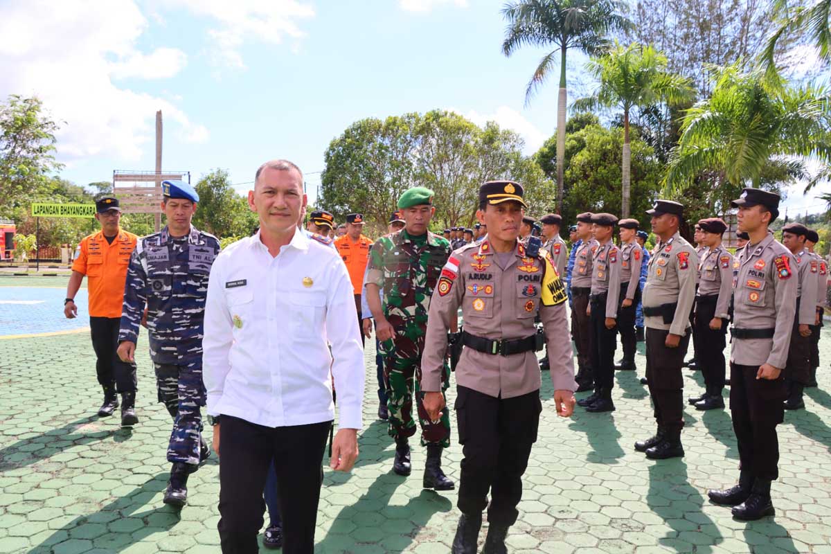 Apel Gelar Pasukan Operasi Ketupat Seligi 2024 di Natuna, Sinergi TNI-Polri dan Pemda Jaga Kamtibmas