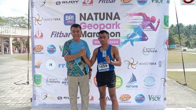 Serda L Gultom Juarai Natuna Geopark Marathon