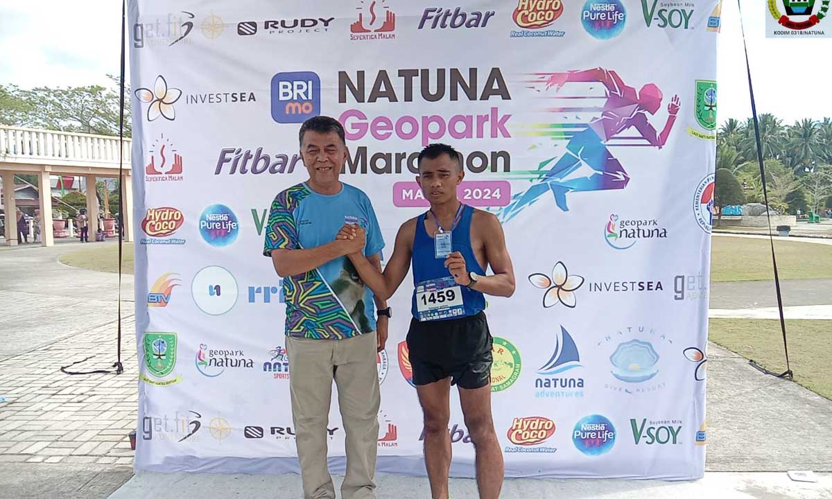 Serda L Gultom Juarai Natuna Geopark Marathon