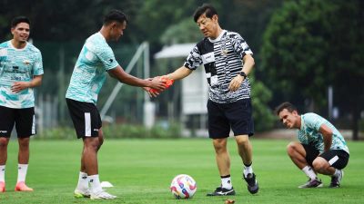 Timnas Indonesia Gelar Latihan Tertutup di Stadion Madya, STY Berikan Tiga Menu Latihan