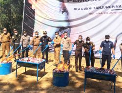Bea Cukai Tanjungpinang Musnahkan Barang Ilegal Senilai Rp2,8 Miliar