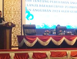 Gubernur Sampaikan Nota Keuangan Ranperda APBD Perubahan 2024