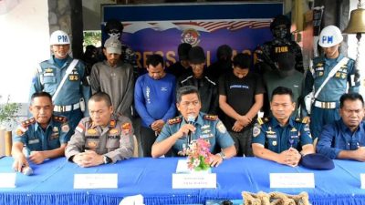 Tujuh Perompak Laut Diamankan Lanal Bintan