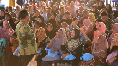 Ansar Ahmad Disambut Antusias di Kampanye Rimba Jaya, Warga Bernyanyi dan Shalawat