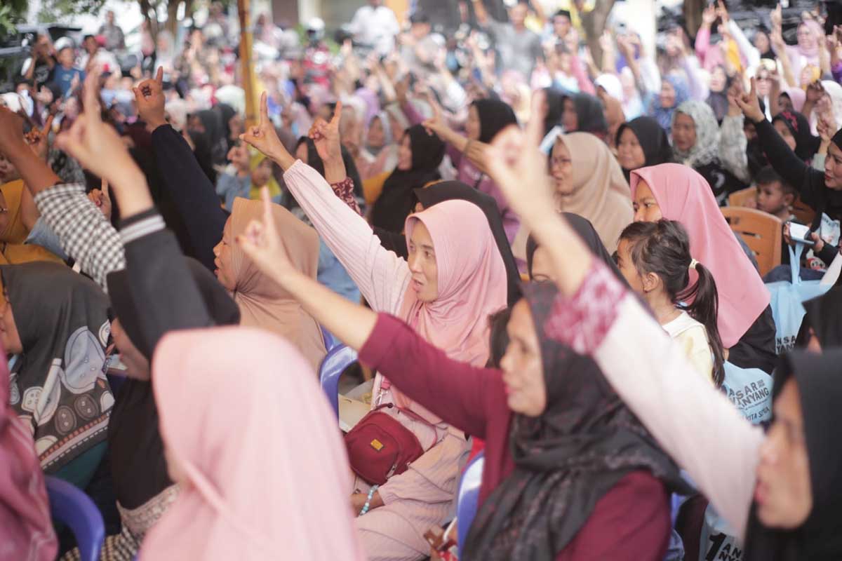 Ratusan Warga Hadiri Kampanye Dialogis Ansar Ahmad di Kampung Mekar Jaya