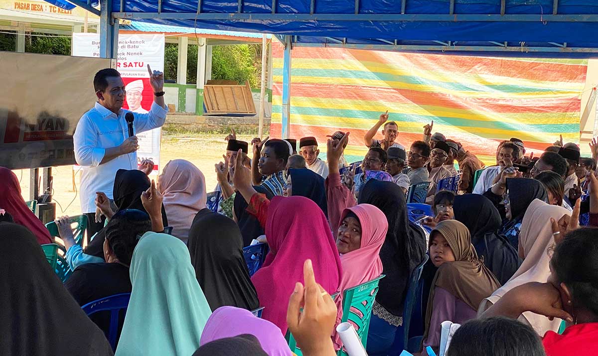 Dapat Sambutan Hangat, Ansar Ahmad Dianggap Harapan Baru oleh Warga Tanjung Kelit