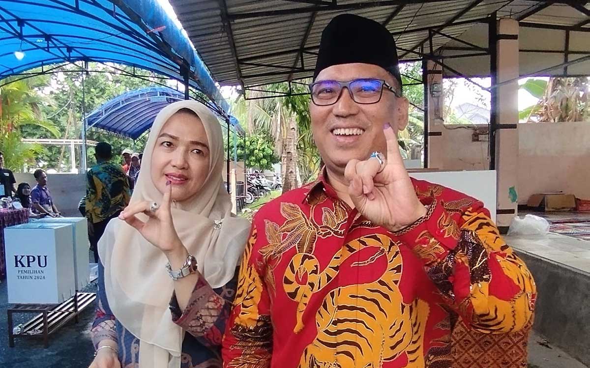 Nyanyang Haris Salurkan Hak Pilih di Pilkada Kepri 2024, Optimis Menang Bersama Ansar Ahmad