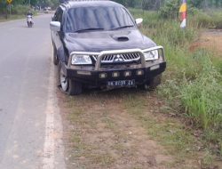 Pengemudi Mabuk Tabrak Pembatas Jalan di Lintas Timur Bintan