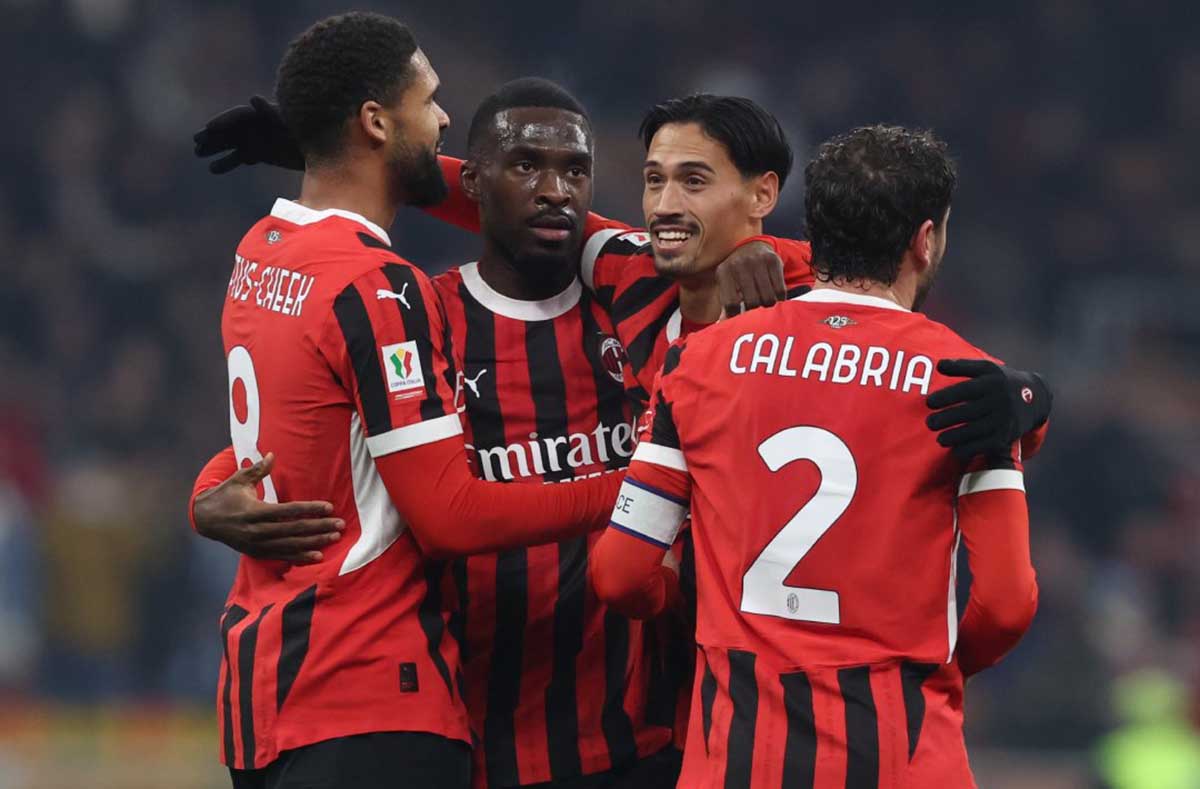 AC Milan Menang Telak 6-1 Atas Sassuolo: Melaju ke Perempat Final Coppa Italia