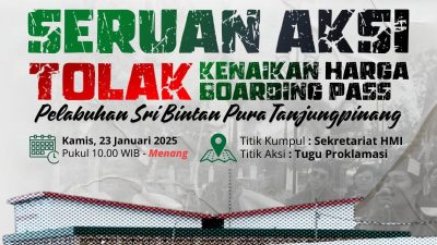 Tolak Kenaikan Pas Pelabuhan, HMI Gelar Unjuk Rasa Besok