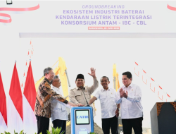 Presiden Prabowo Resmikan Pembangunan Ekosistem Industri Baterai Terintegrasi di Karawang