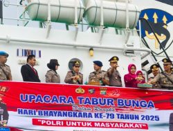Peringati Hari Bhayangkara ke-79, Polres Bintan Gelar Ziarah dan Tabur Bunga di Laut Tanjung Uban