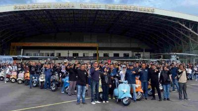 Sunset Scooter Parade 2025, Komunitas Vespa dari Tiga Negara Padati Tanjungpinang