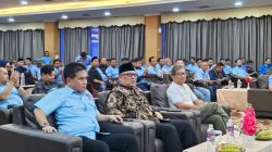 Wakil Gubernur Kepulauan Riau, Nyanyang Haris Pratamura, menghadiri pelantikan pengurus Konfederasi Serikat Pekerja Seluruh Indonesia (K-SPSI) Provinsi Kepri dan K-SPSI Kota Batam, yang digelar di Hotel Golden View, Bengkong, Batam, Sabtu (9/8). Dok : Kominfo Provinsi Kepulauan Riau.
