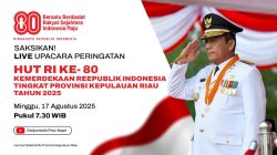 Pemprov Kepri Mengajak Masyarakat Untuk Meramaikan & Memeriahkan HUT Ke-80 RI. Dok : Kominfo Provinsi Kepulauan Riau.