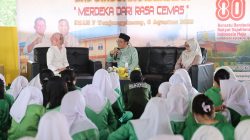 Rumah Sakit Jiwa dan Ketergantungan Obat (RSJKO) Engku Haji Daud menggelar kegiatan 'Singgah Di Sekolah' dengan mengangkat Tema 'Merdeka dari Cemas' di SMA Negeri 7 Tanjungpinang, Jum'at (8/8) pagi. Dok : Kominfo Provinsi Kepulauan Riau