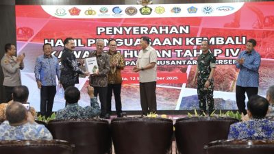 Satgas PKH Kembalikan 674 Ribu Hektare Lahan Hutan ke Negara