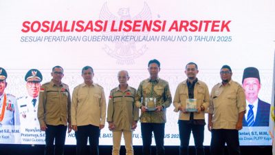 Pergub Kepri Nomor 9 Tahun 2025 tentang Lisensi Arsitek Mulai Disosialisasikan