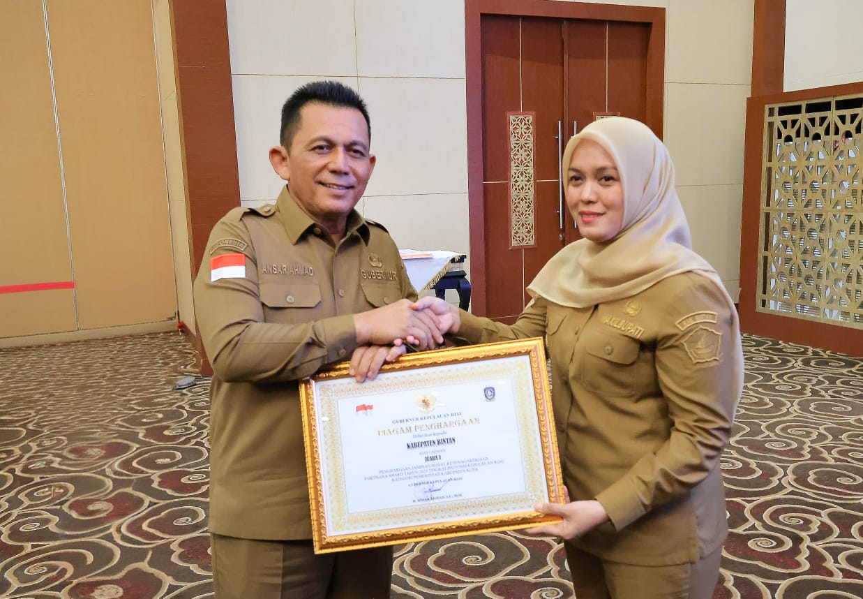 Bintan Raih Peringkat Pertama Kategori Kabupaten/Kota se-Kepri di Ajang Paritrana Award 2025. dok : Kominfo Kabupaten Bintan.
