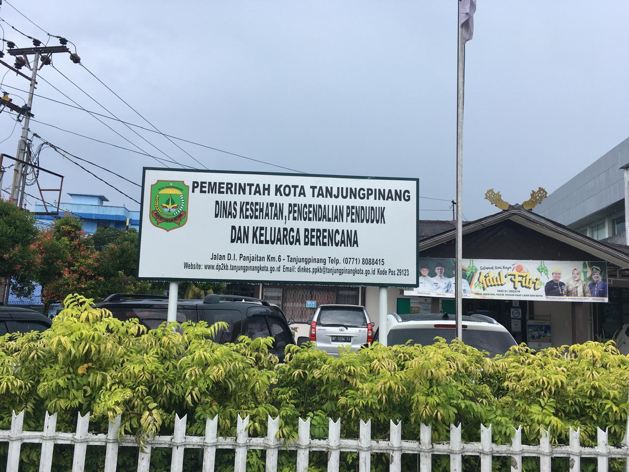 Kantor Dinas Kesehatan, Pengendalian Penduduk dan Keluarga Berencana Kota Tanjungpinang. Dok : Istimewa