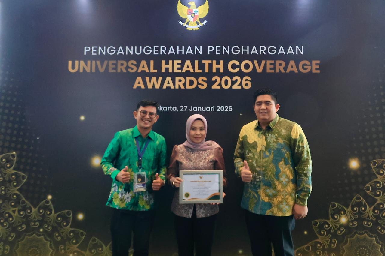 99,01 Persen Warga Bintan Ter-cover BPJS Kesehatan, Bupati Roby Terima UHC Awards Untuk Kedua Kali. Dok : Kominfo Kabupaten Bintan