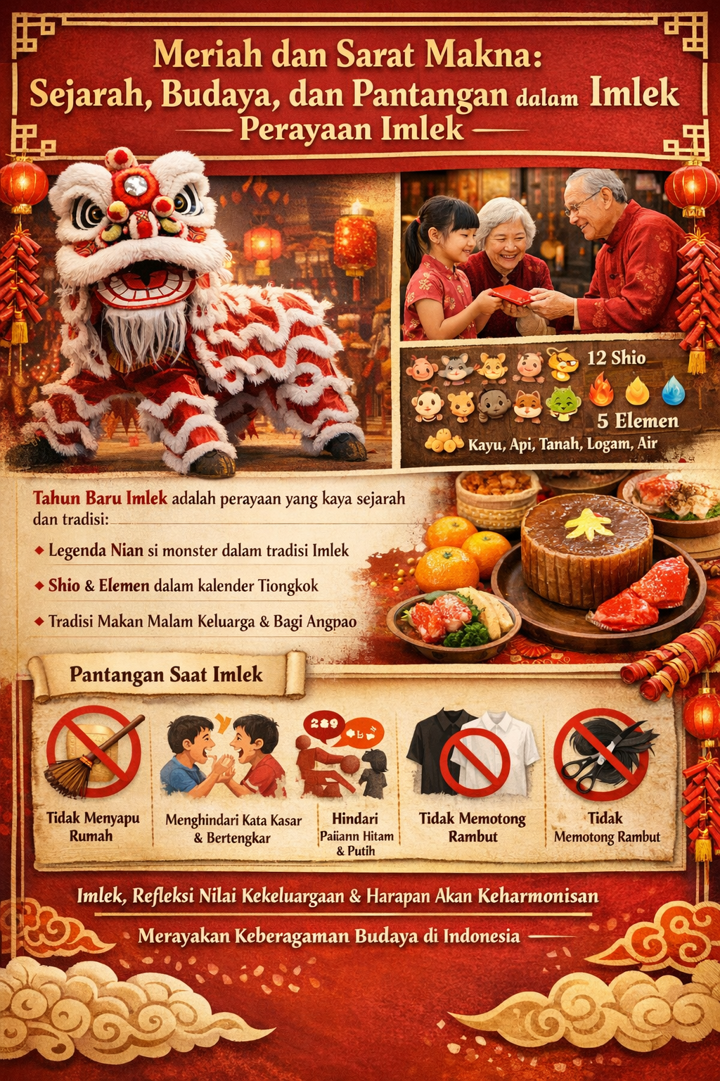 Meriah dan Sarat Makna: Sejarah, Budaya, dan Pantangan dalam Perayaan Imlek. Dok : Lintaskepri.com