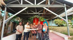 Penyerahan Bantuan Pompa Air Oleh PT Gandasari kepada Warga Kp Budi Mulya RT 03 RW 04 Kabupaten Bintan. Dok : Humas PT Gandasari Shipyard Bintan.