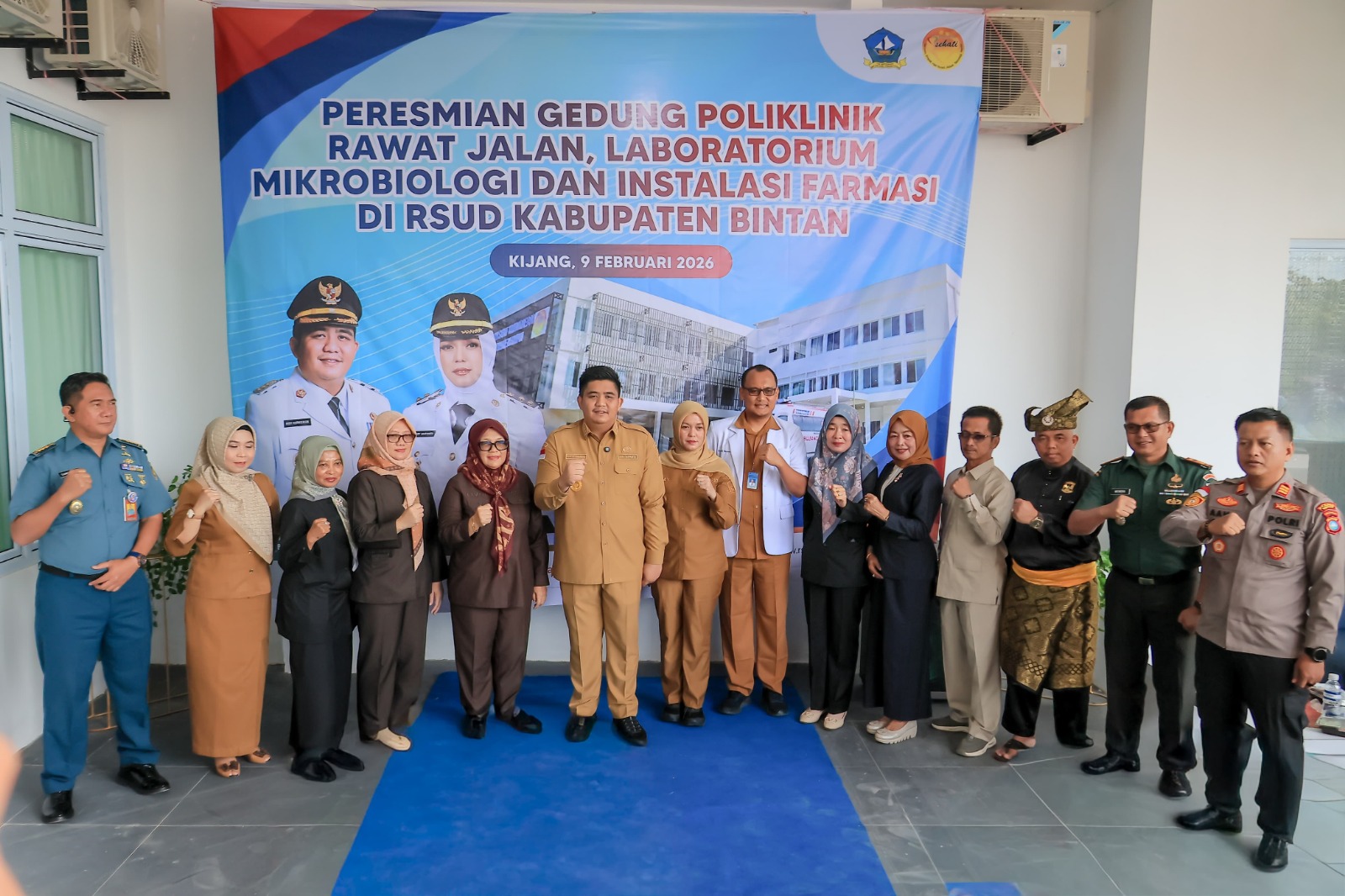 Bupati Bintan Resmikan Gedung Poliklinik Rawat Jalan, Laboratorium Mikrobiologi, dan Instalasi Farmasi RSUD Bintan. Dok : Kominfo Kabupaten Bintan