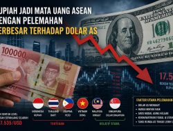 Rupiah Jadi Mata Uang ASEAN dengan Tekanan Terbesar terhadap Dolar AS