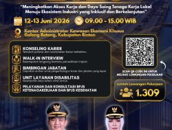 Tersedia 1.309 Lowongan Pekerjaan, Job Fair Bintan 2026 Siap Digelar